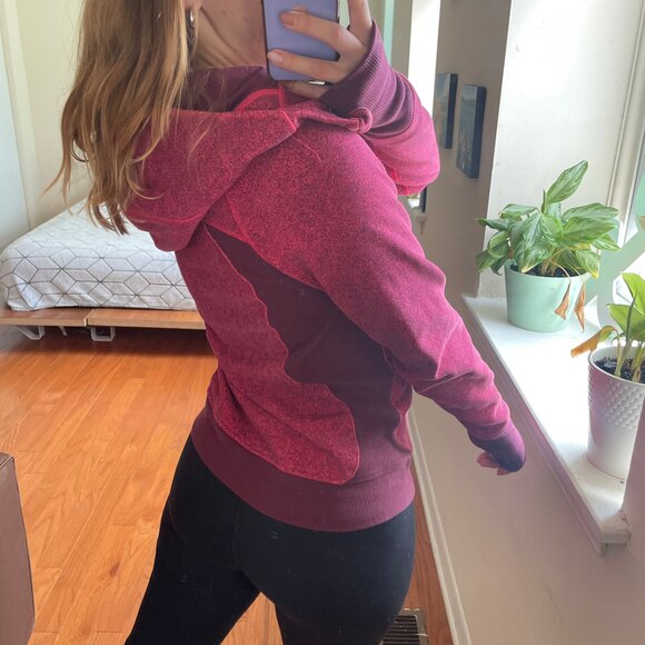 Lululemon Scuba Full Zip Hooded Jacket Pink 4 - Picture 7 of 9